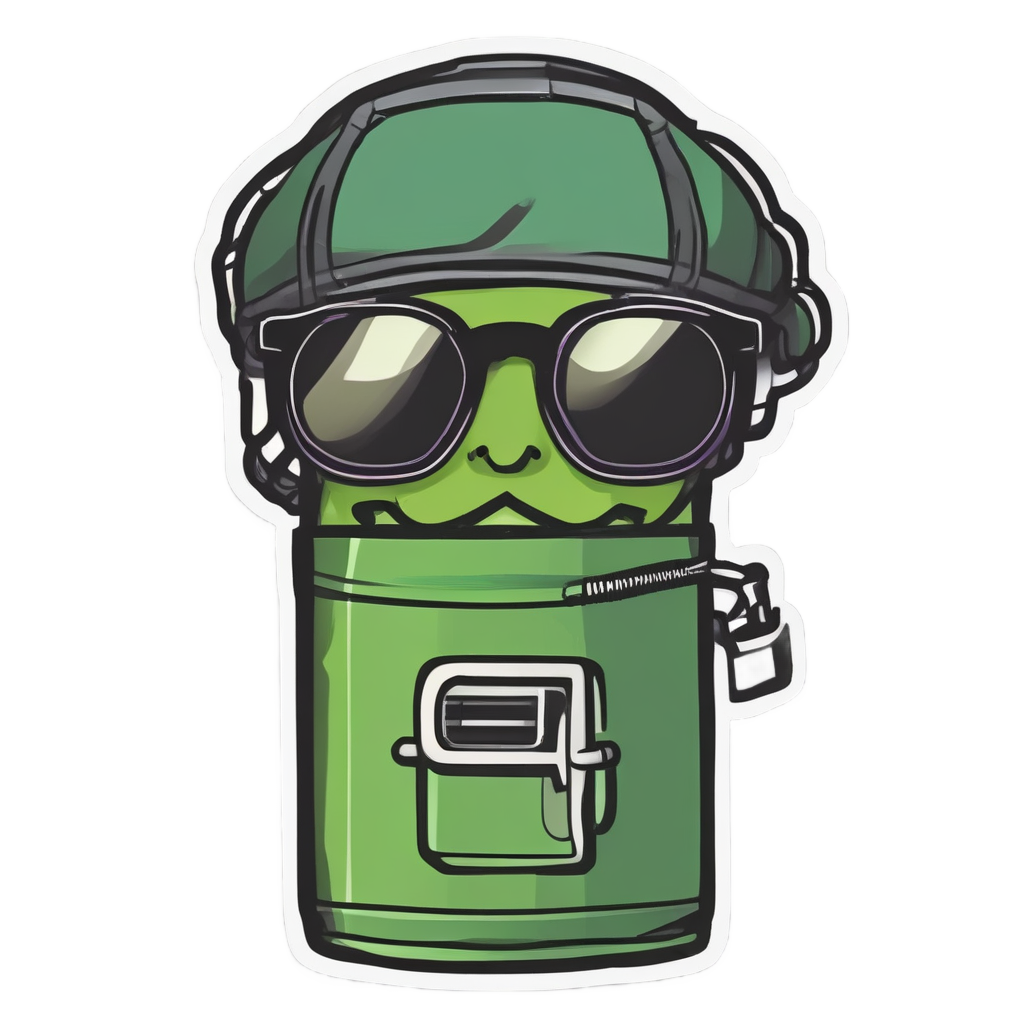 Cool Oil Can Shade — garage stickers