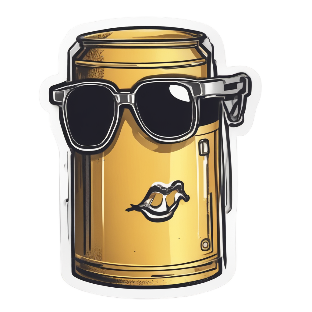 Cool Oil Can Sunglasses — garage stickers