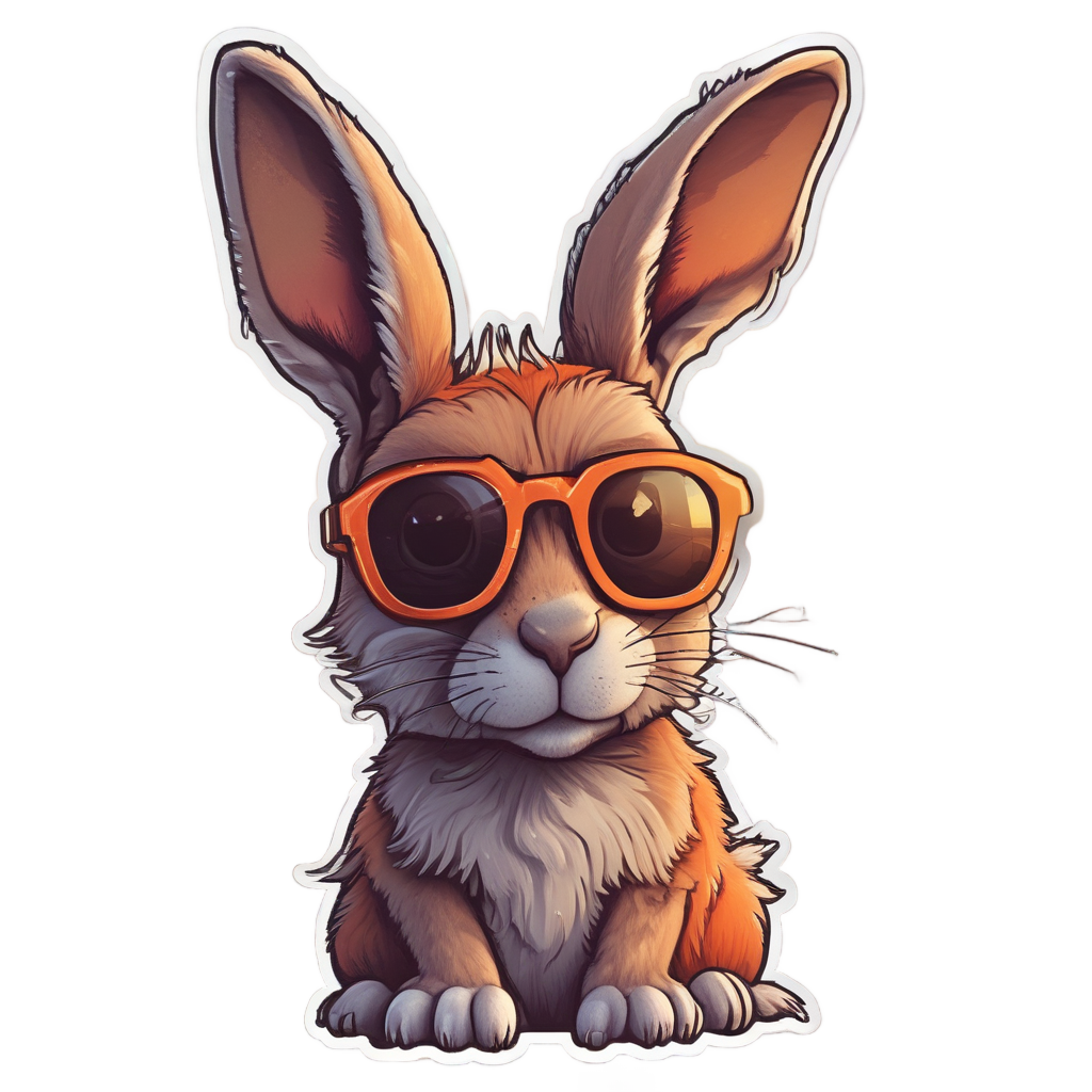 Cool Sunglasses Jackrabbit — open road stickers