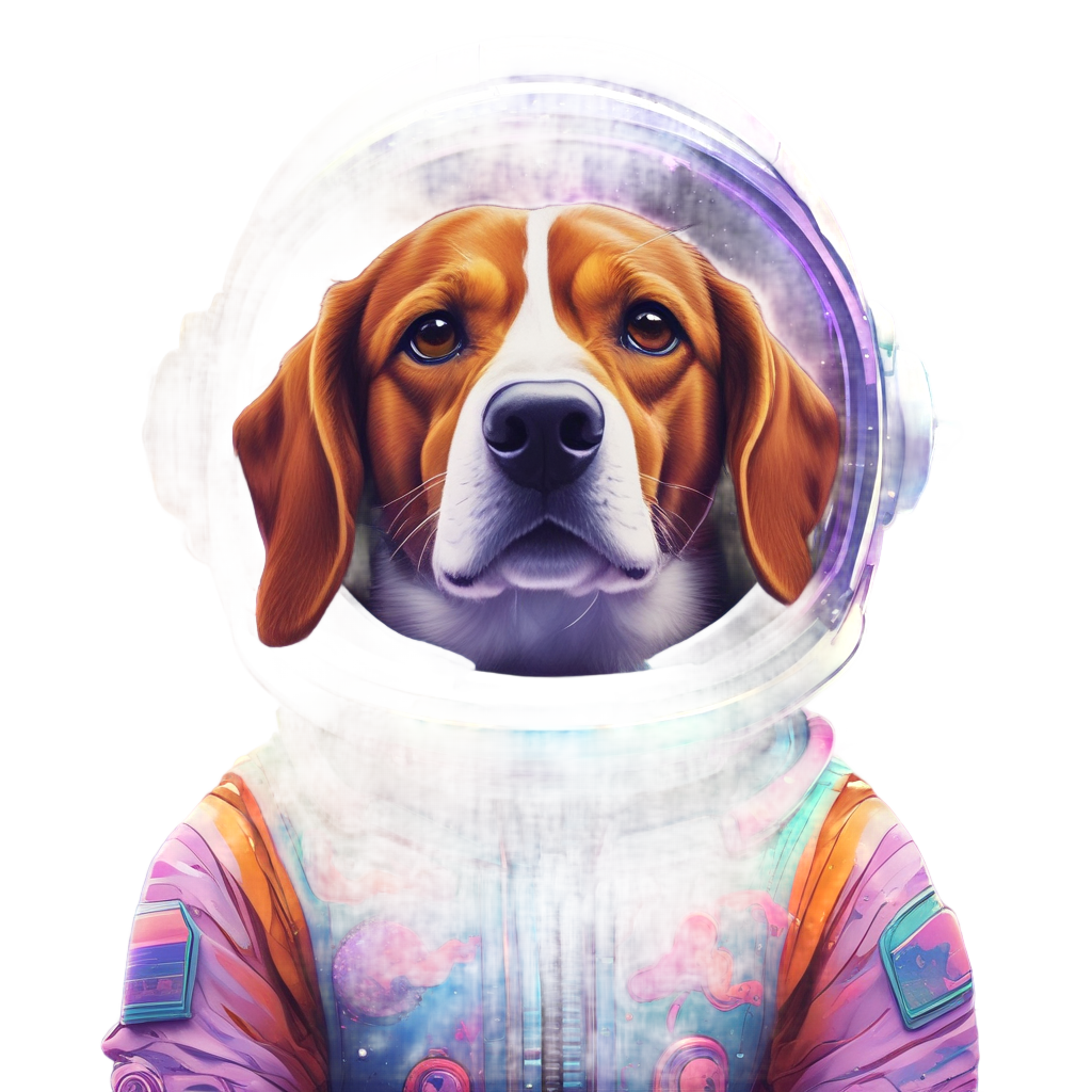 Cosmic Beagle Astronaut — dogs stickers