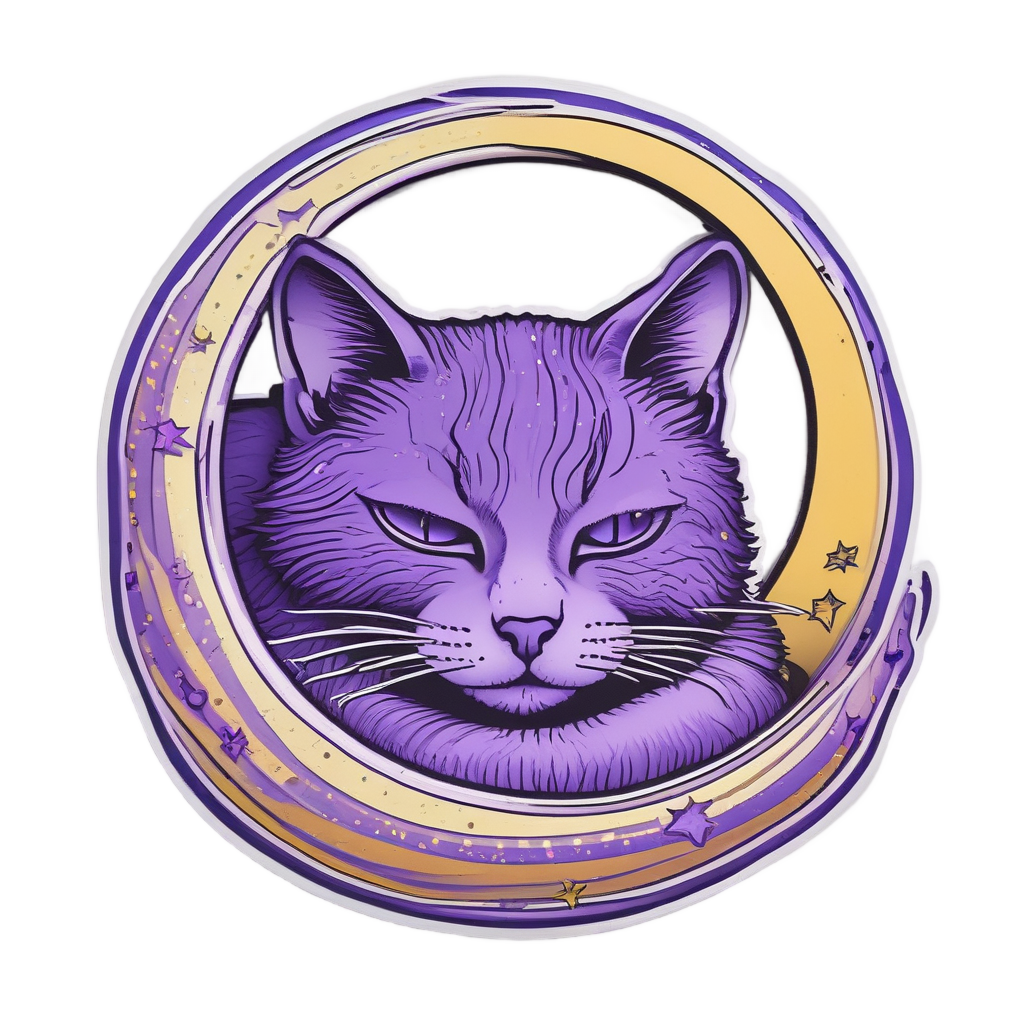 Cosmic Cat Nap — celestial nursery stickers
