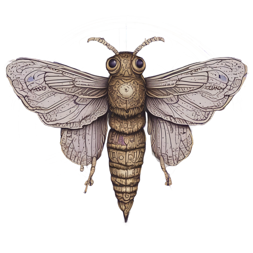Cosmic Moth Voyager — moths & ravens stickers