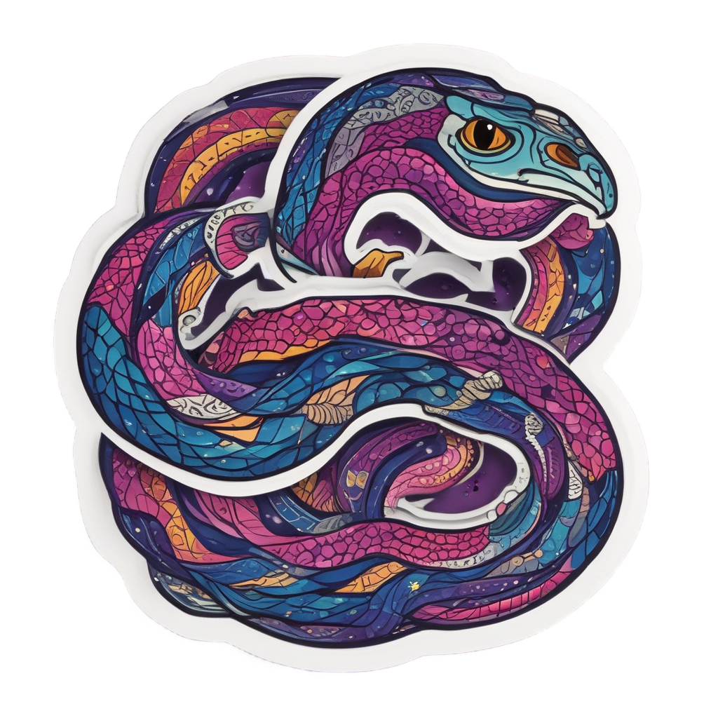 Cosmic Nebula Slither — reptiles stickers