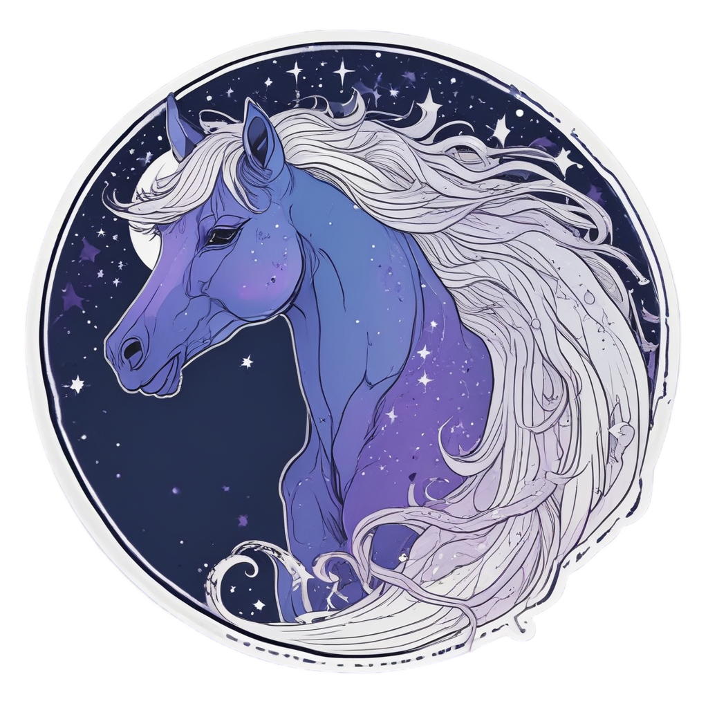 Cosmic Pony Dreamer — nursery & baby stickers