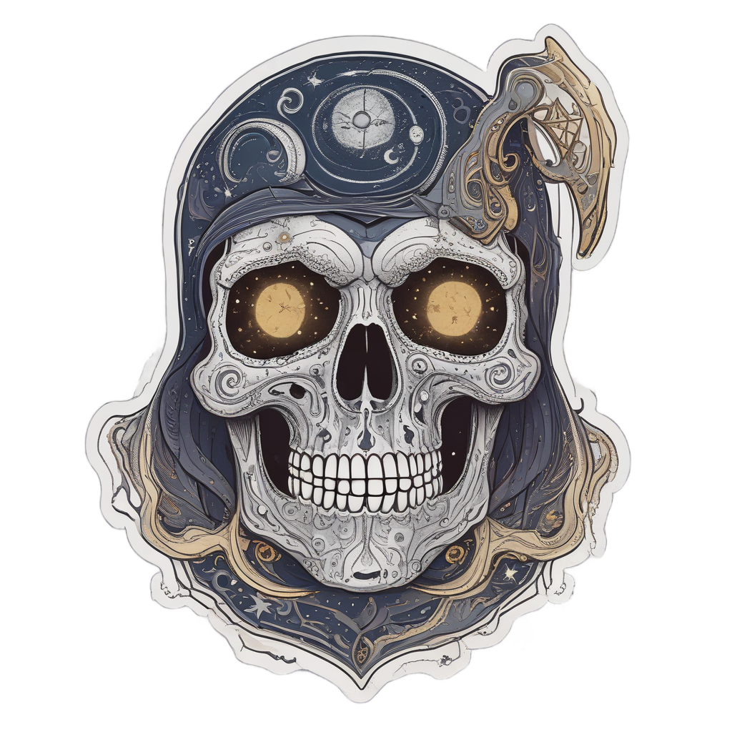 Cosmic Reaper Skull — reaper skull stickers