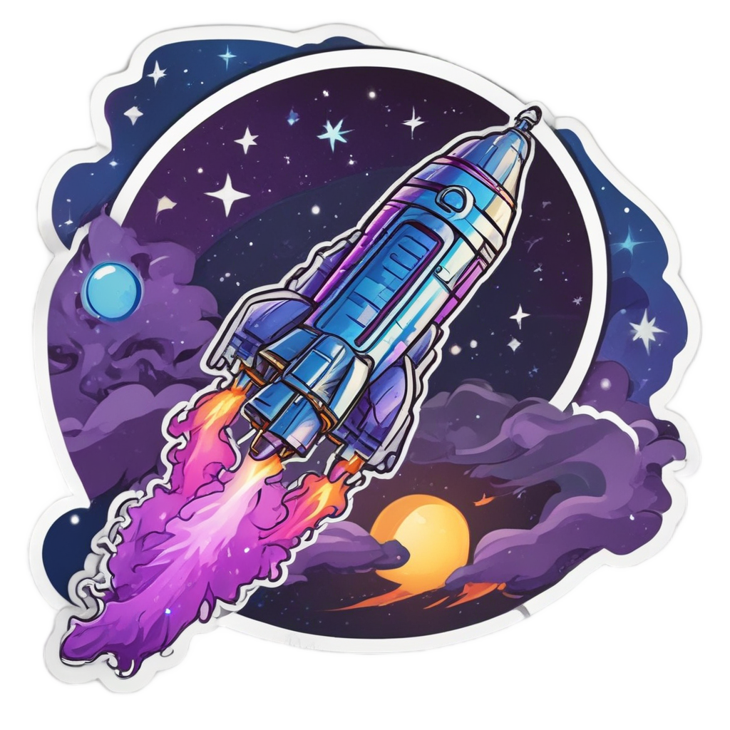 Cosmic Spark Voyager — garage stickers