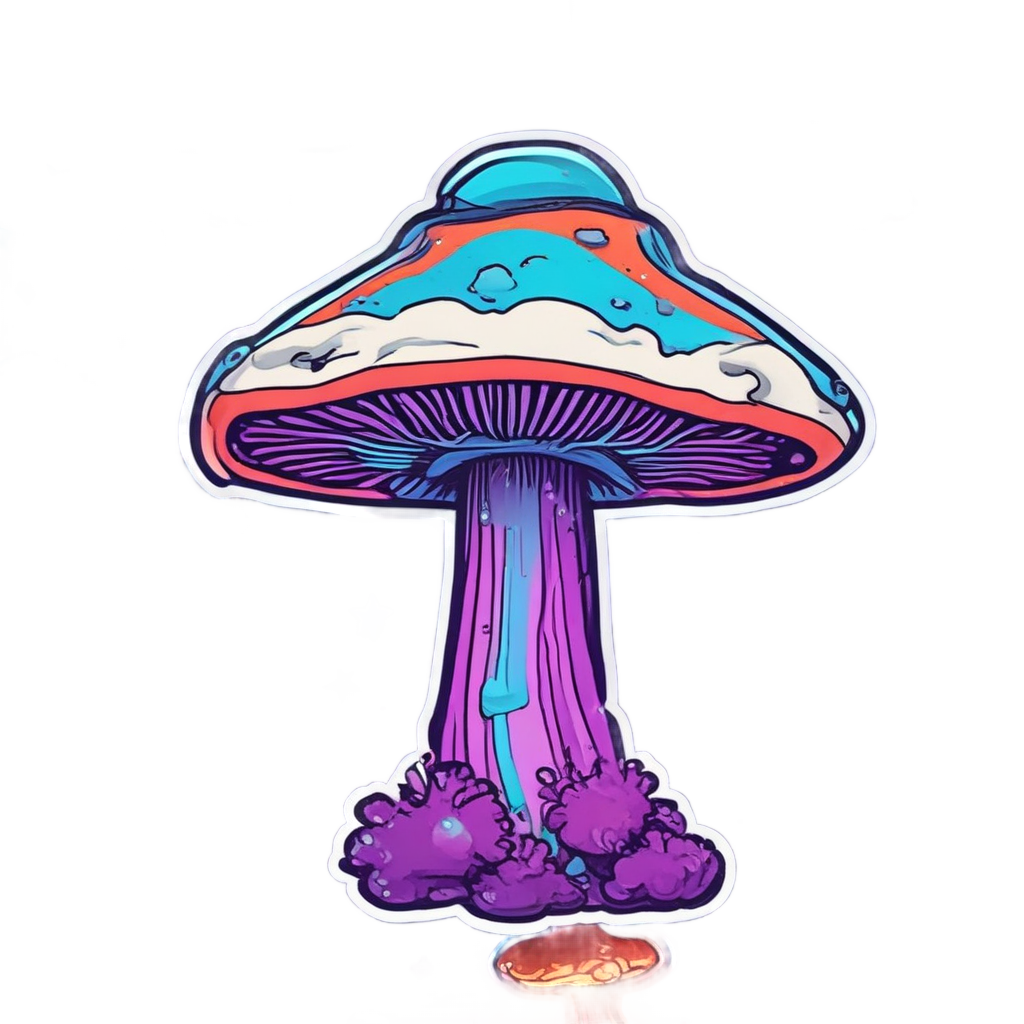 Cosmic Spore Nebula — dark academia stickers