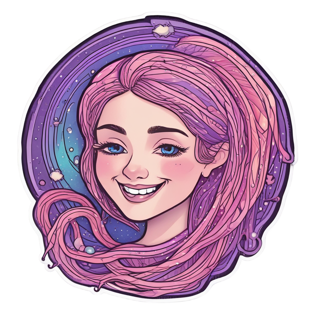 Cosmic Yarn Ball — celestial nursery stickers