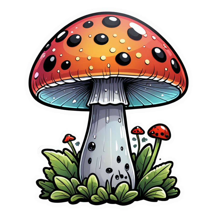 Morning Dew (holographic) — cottagecore stickers
