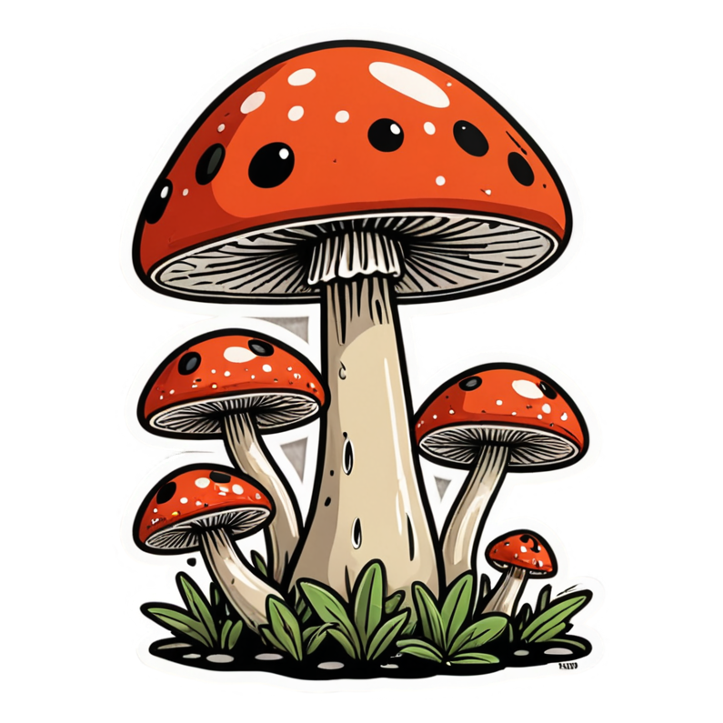 Morning Dew (retro) — cottagecore stickers