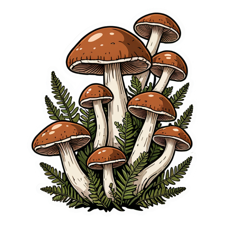 Fern & Fungi — cottagecore stickers