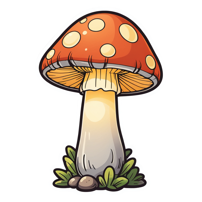 Lantern Shroom — cottagecore stickers