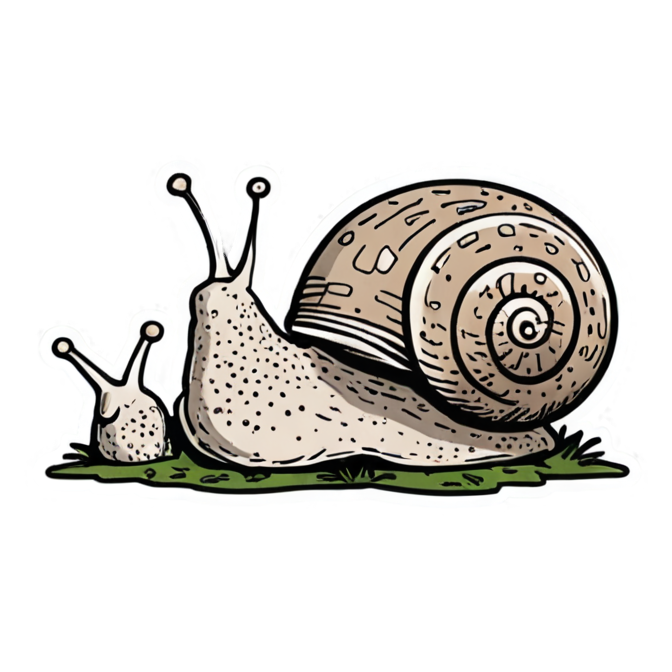 Snail & Shroom — cottagecore stickers
