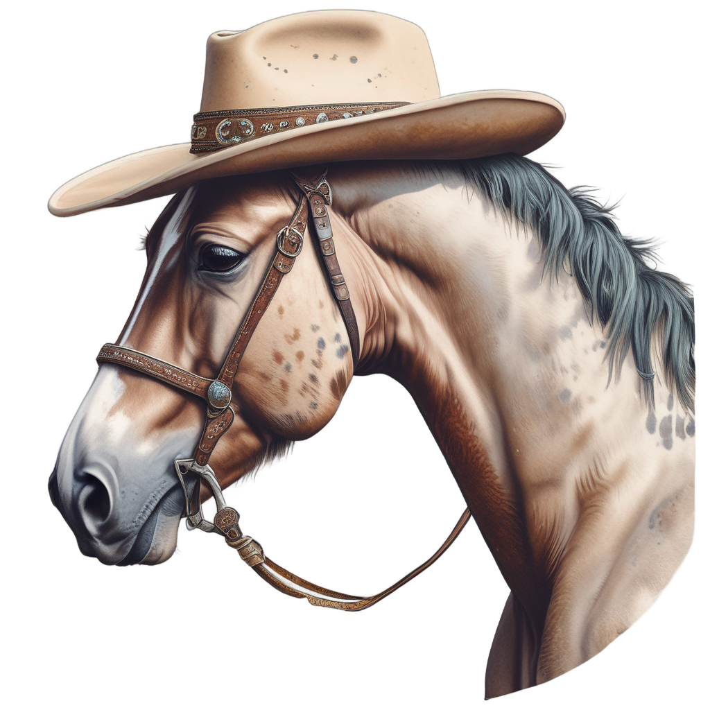 Cowboy Appaloosa Side Profile — horses stickers