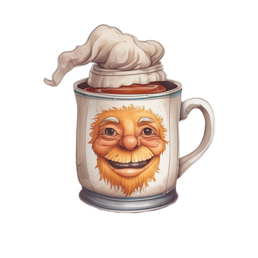 Cozy Can with Mug — garage stickers