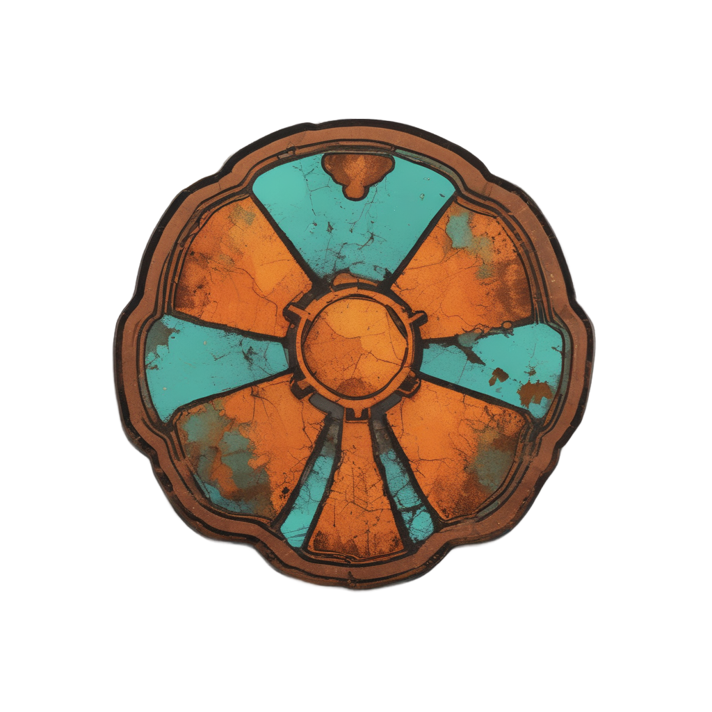 Cracked Glowing Hazard — radioactive stickers