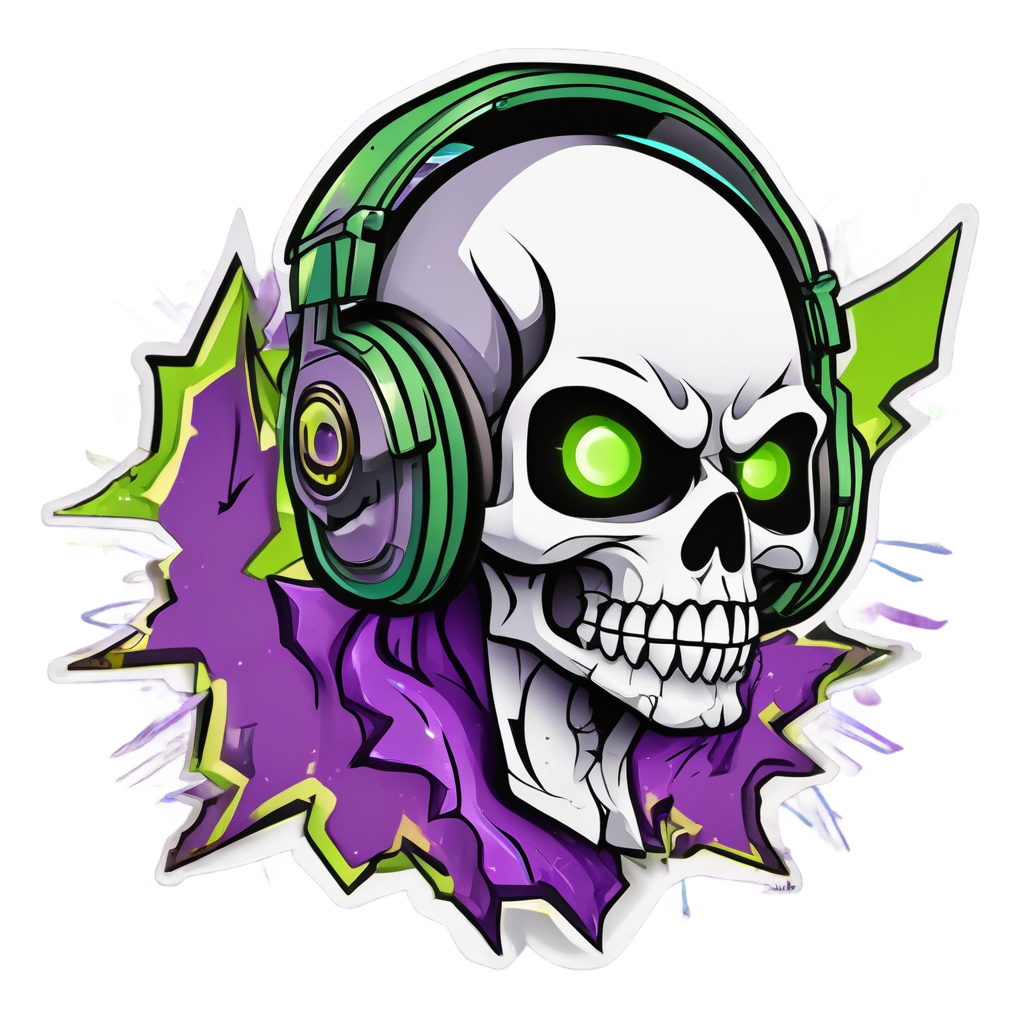 Cracked Skull Gamer — gamer stickers