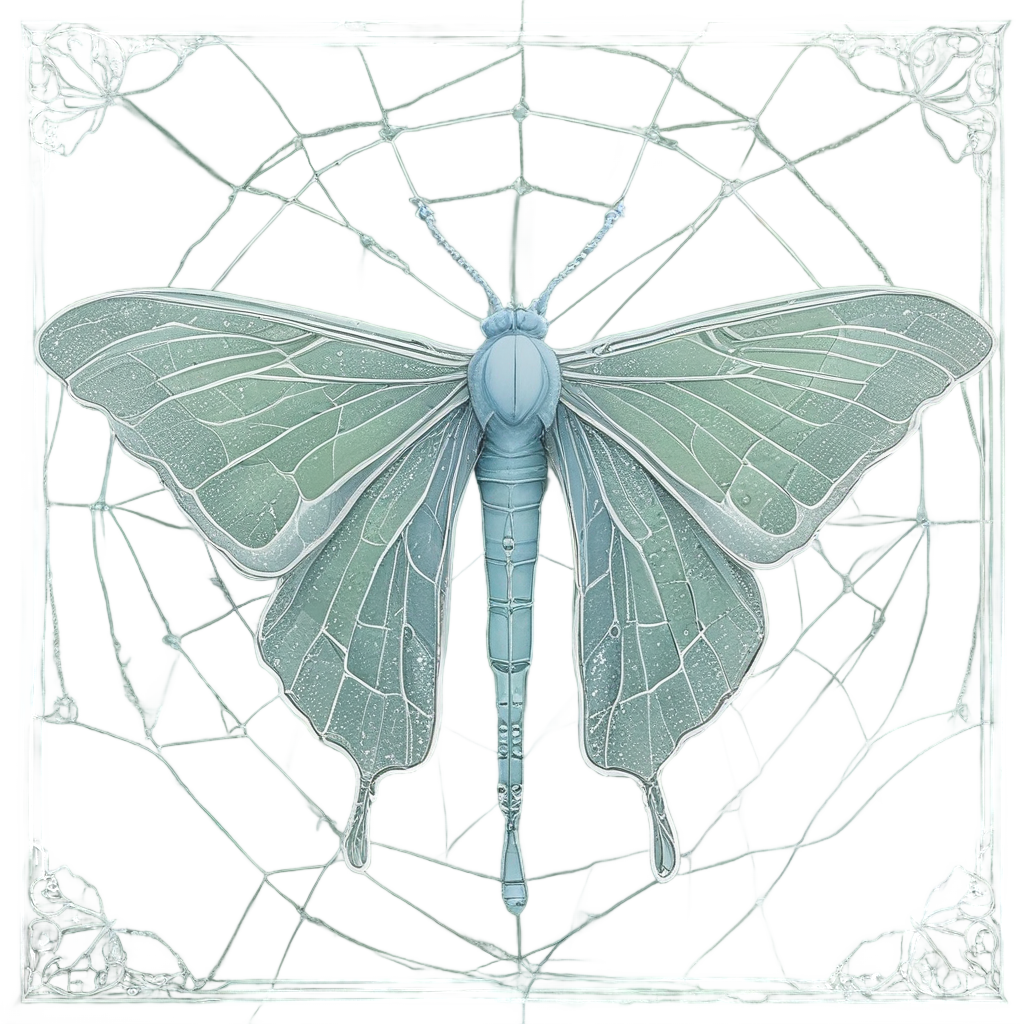 Cradled in Spiderweb — moths & ravens stickers