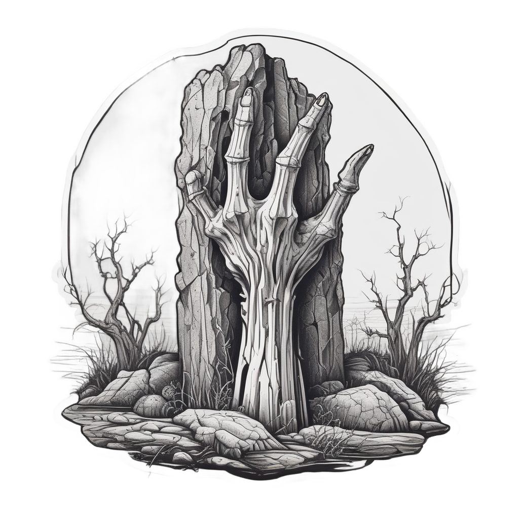 Creeping Hand from the Grave — b-movie stickers