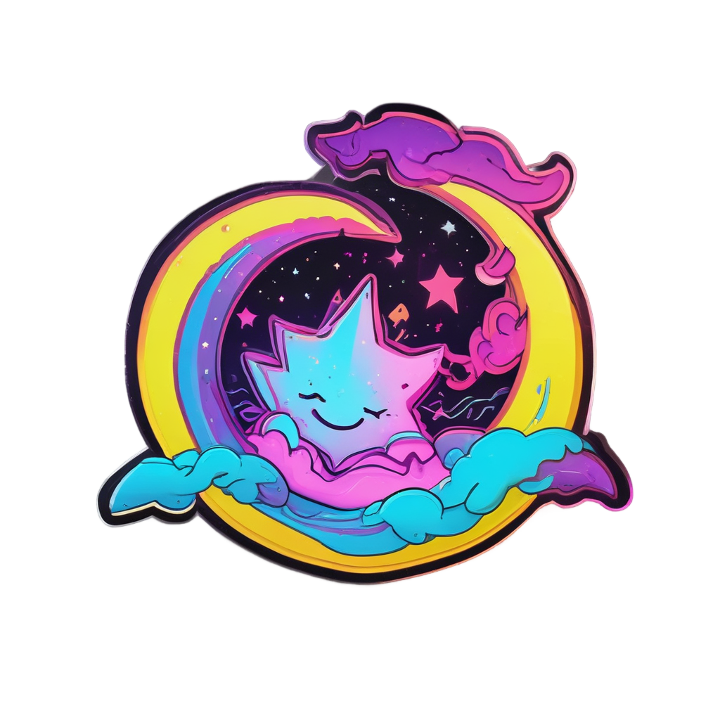 Crescent Pillow Cuddler — celestial nursery stickers