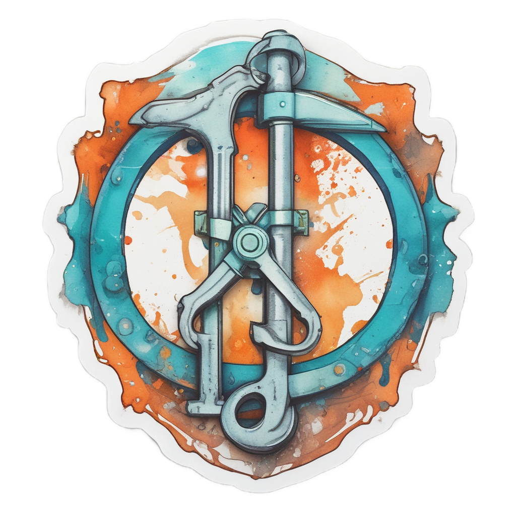 Crescent Wrench Crest — garage stickers