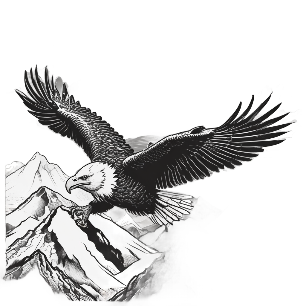 Crested Eagle Soar — tactical & outdoor stickers