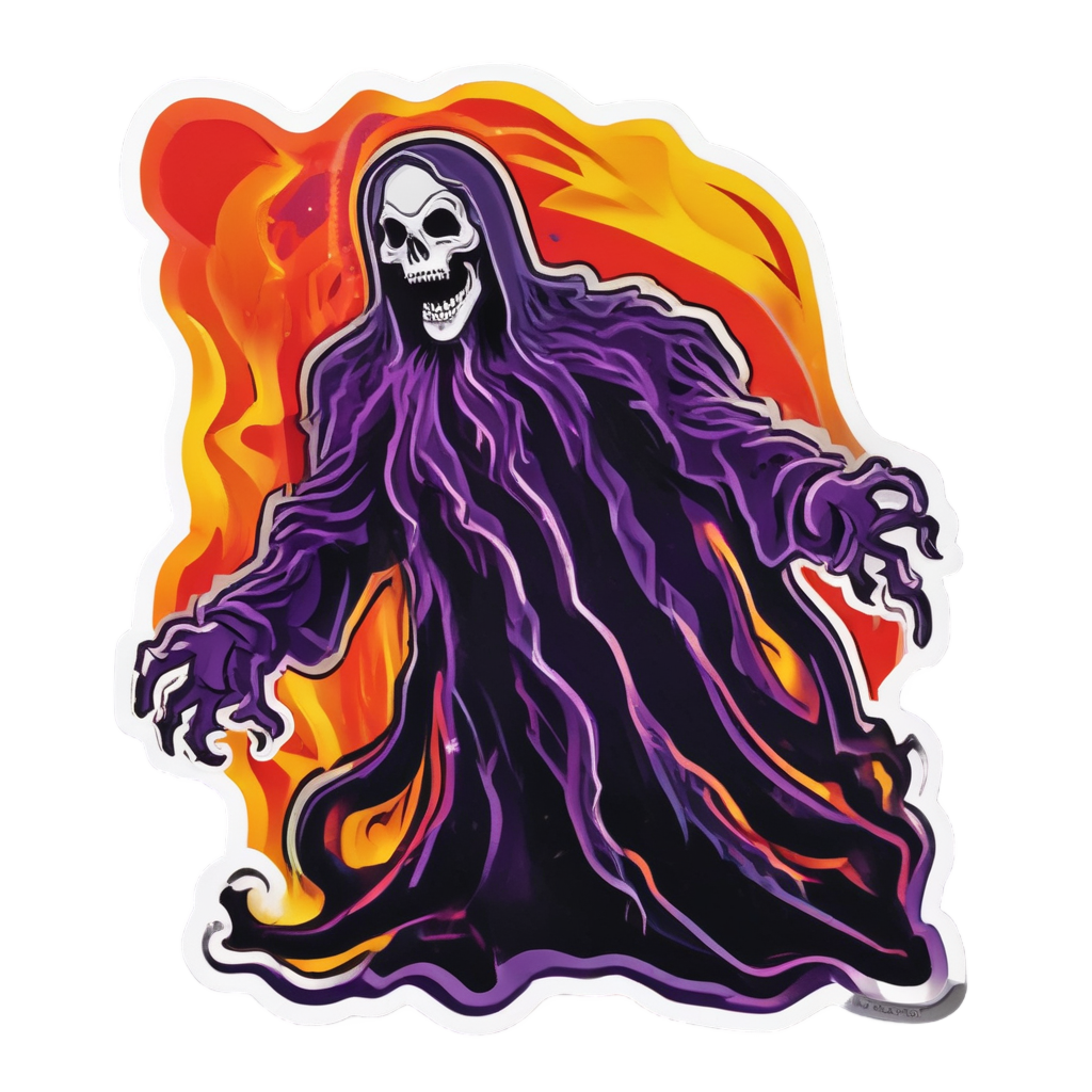 Crimson Phantom Scream — b-movie stickers