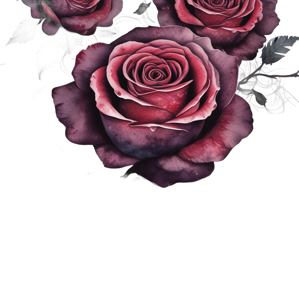 Crimson Vein Heart — gothic botanical stickers