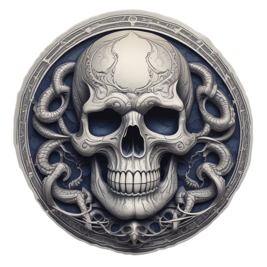 Crone Moon Serpent — witchy & occult stickers