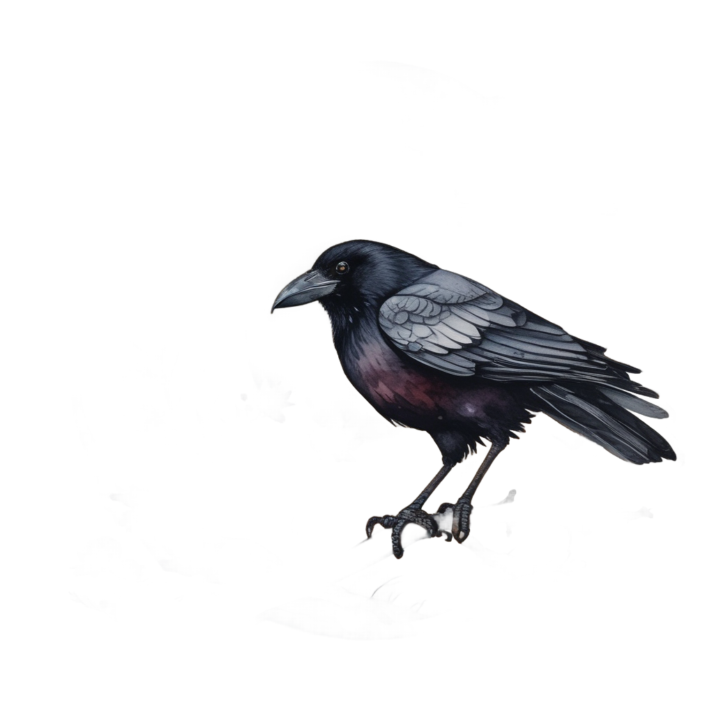 Crow Moon Autumn Tree — moths & ravens stickers