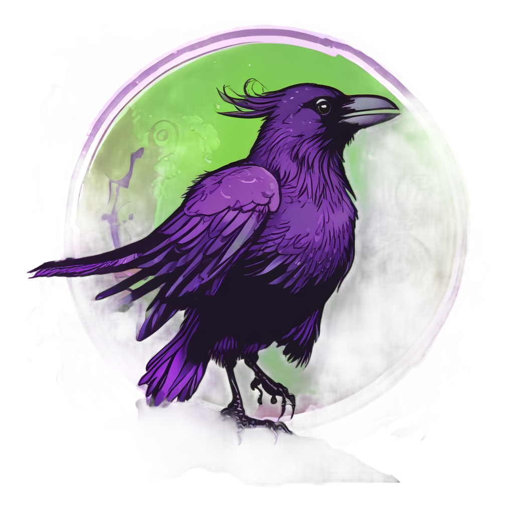 Crow Moon Dance — moths & ravens stickers