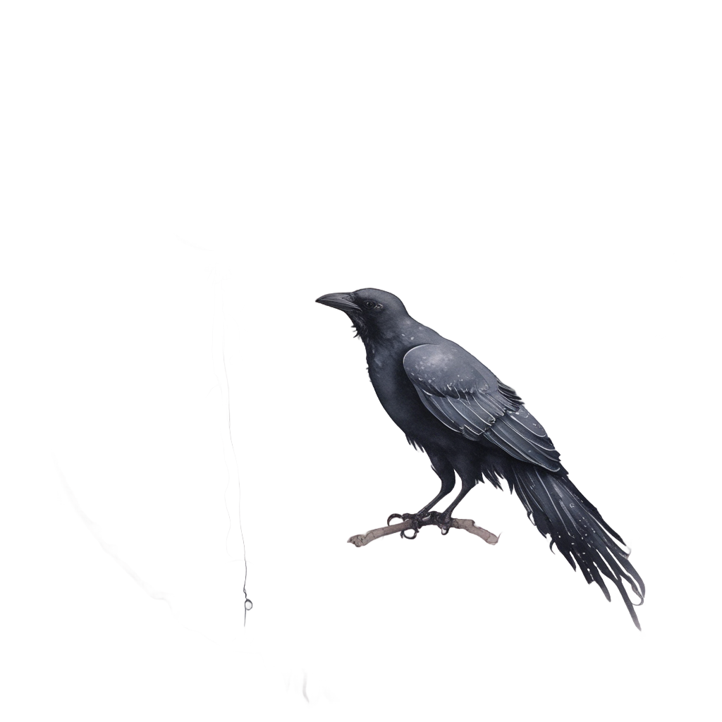 Crow Moon Dream — moths & ravens stickers