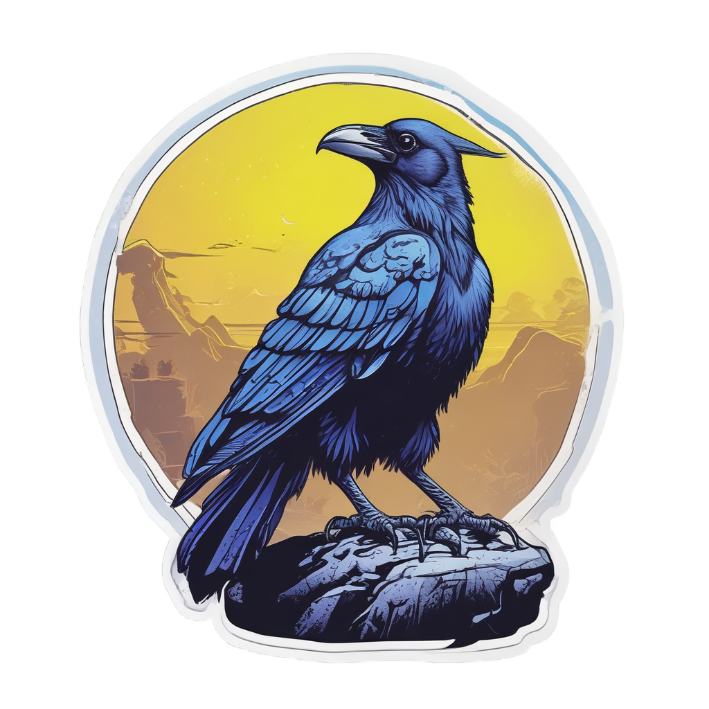Crow Moon Gazing — moths & ravens stickers