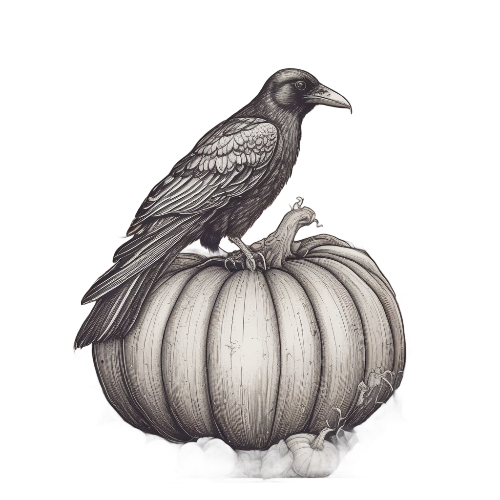 Crow Moon Harvest — moths & ravens stickers