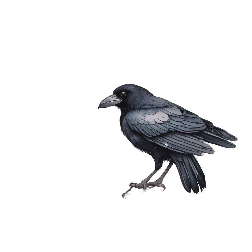 Crow Moon Locket Heart — moths & ravens stickers