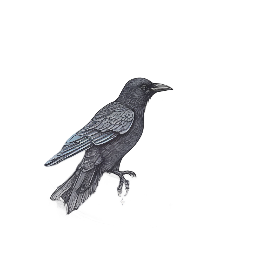Crow Moon Locket — moths & ravens stickers