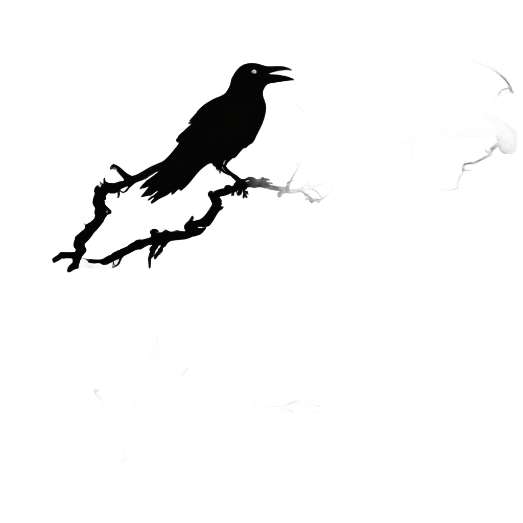 Crow Moon Reflection Stillness — moths & ravens stickers