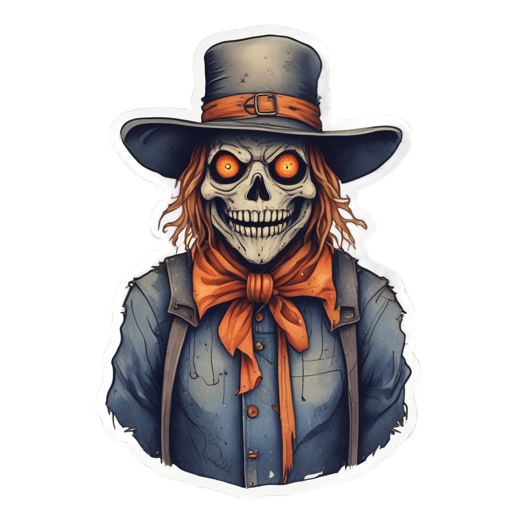 Crow of Flesh Ribbon — b-movie stickers