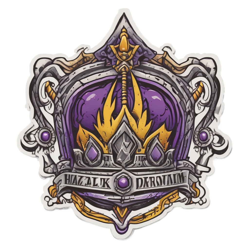 Crown Bolt King Sticker — high voltage stickers
