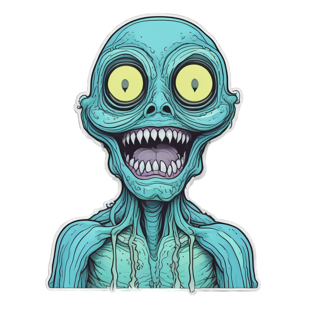 Crying Lagoon Ghost — b-movie stickers