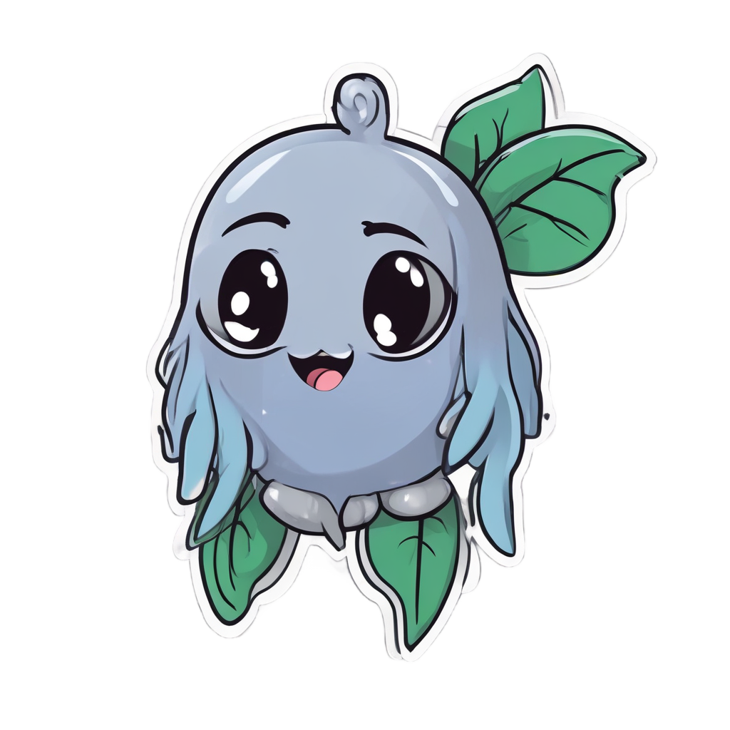 Crying Nightshade Sprig — gothic botanical stickers