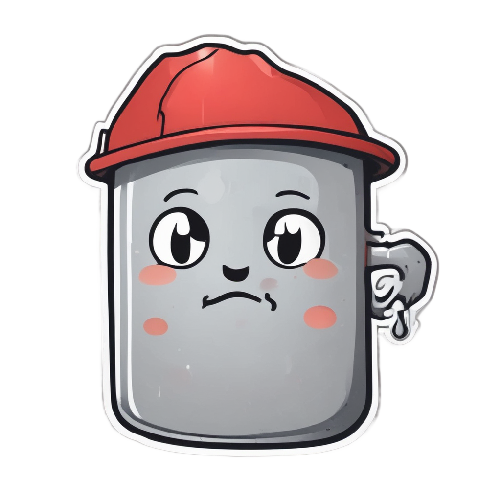 Crying Oil Can Tear — garage stickers