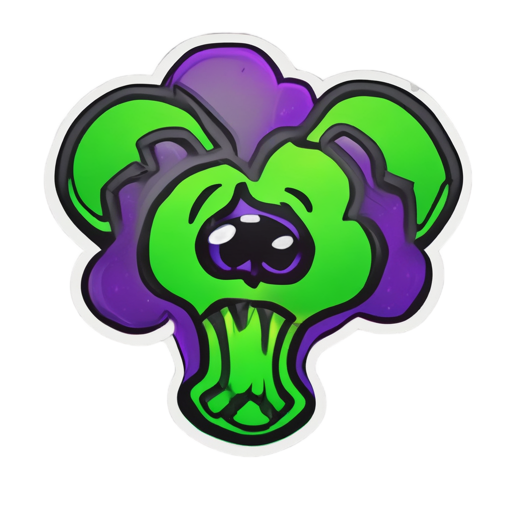 Crying Radioactive Trefoil — radioactive stickers