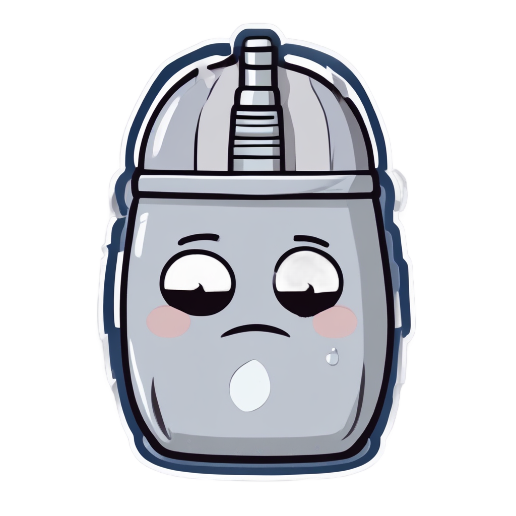 Crying Sad Plug — garage stickers