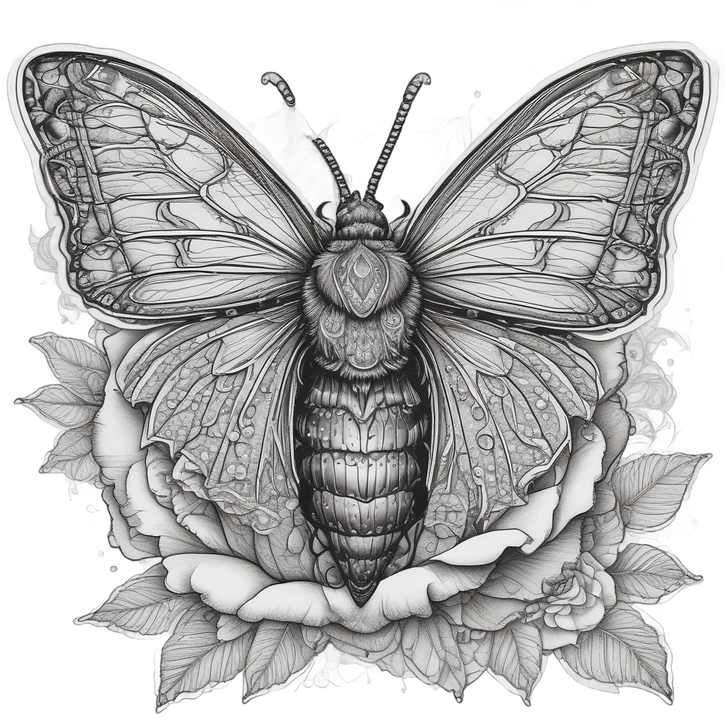 Crystal Dew Drops — gothic botanical stickers