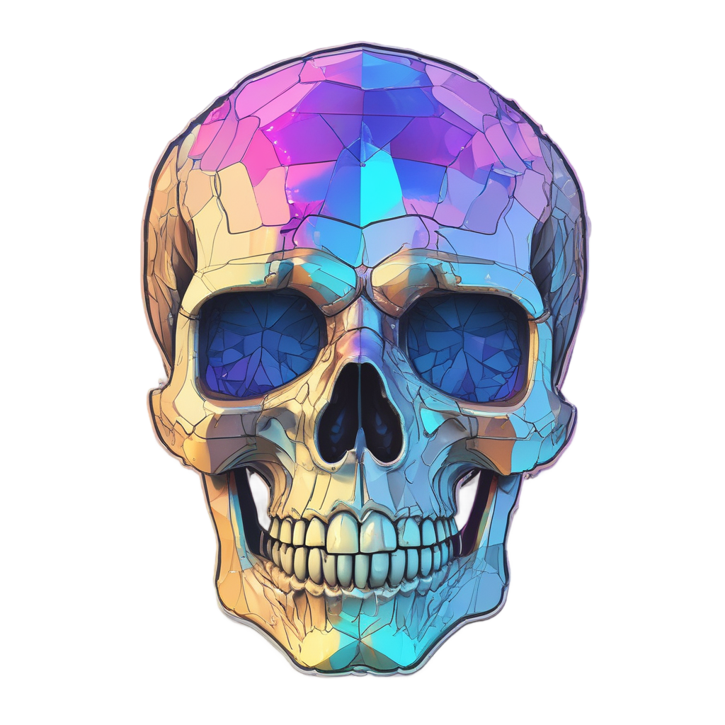 Crystal Eye Skull — crystals & healing stickers