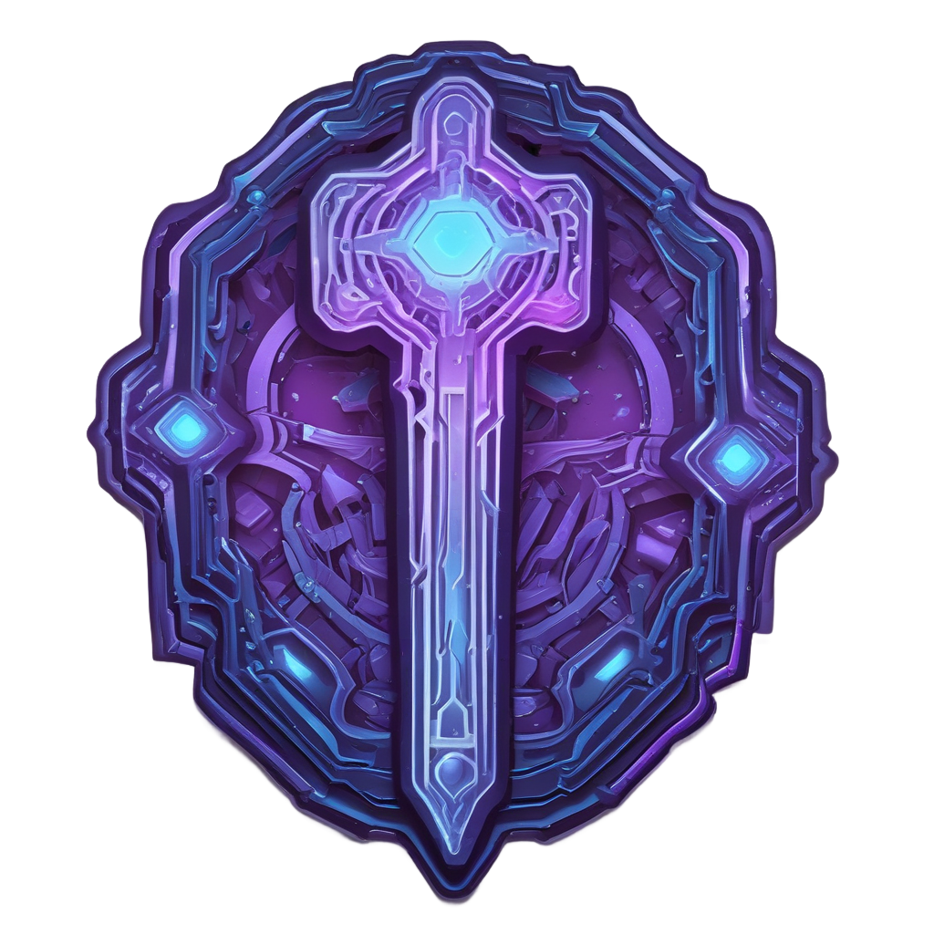 Crystal Neon Forge — garage stickers