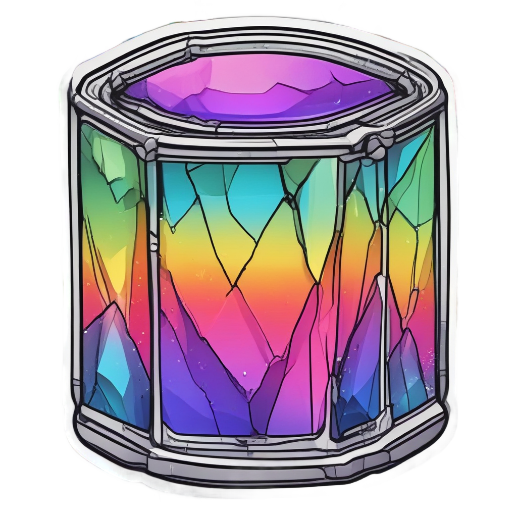 Crystal Oil Can — garage stickers