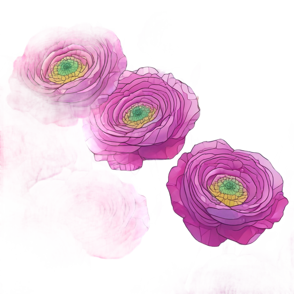 Crystal holographic ranunculus bouquet