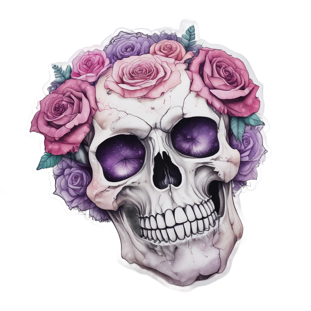 Crystal Rose Geode — crystals & healing stickers
